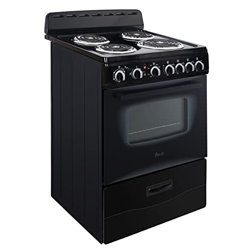 Avanti ERU240P1B ERU240 24" Electric Range Oven with Framed Glass Door, in Black