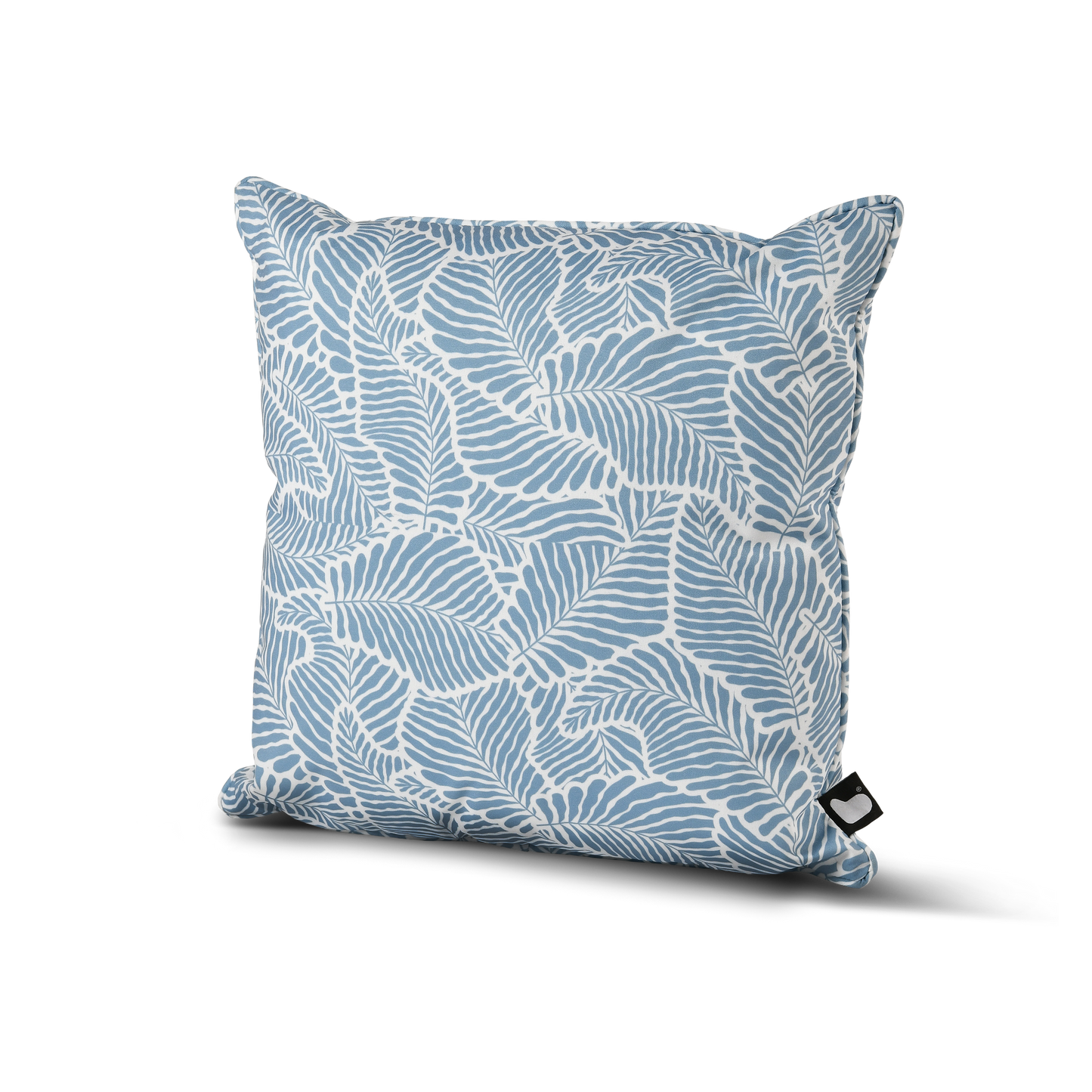 Outdoor Decorative Cushion – Poplar Leaf Sea Blue Print | UV-Resistant, Water-Resistant