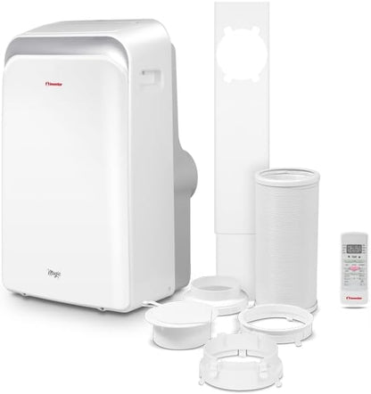 12,000 BTU Portable Air Conditioner – 5-in-1 Cooling, Heating, Fan, Dehumidifier & Timer with Remote Control and Window Kit