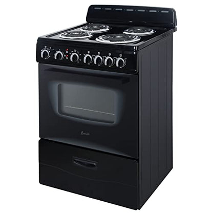 Avanti ERU240P1B ERU240 24" Electric Range Oven with Framed Glass Door, in Black