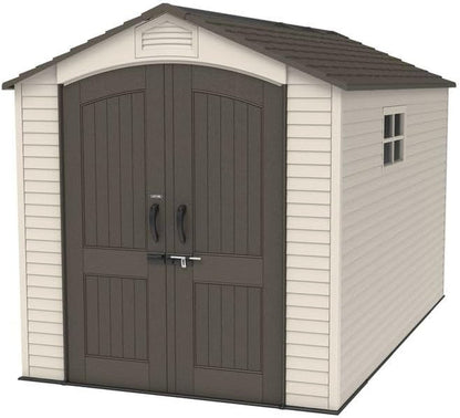 7 × 12 Ft Outdoor Storage Shed – Dual-Wall HDPE Construction with Steel Reinforcement