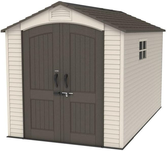 7 × 12 Ft Outdoor Storage Shed – Dual-Wall HDPE Construction with Steel Reinforcement