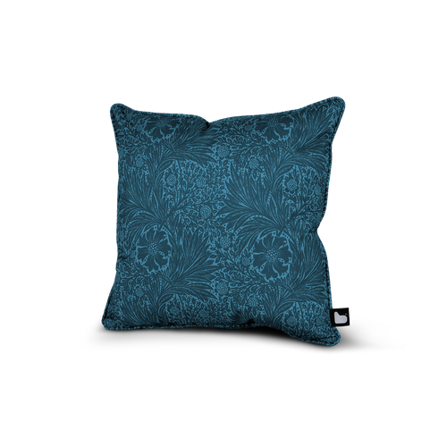 Outdoor Decorative Cushion – William Morris Blue Floral | UV-Resistant, Water-Resistant | Made in UK
