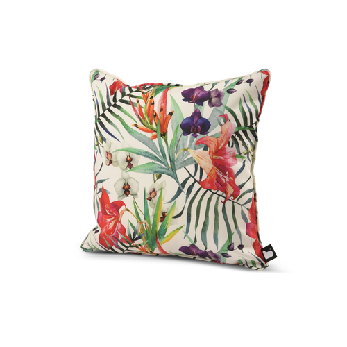 Outdoor Decorative Cushion – Poppy Print | UV-Resistant, Water-Resistant