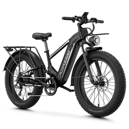 750W Electric Fat Tire Bike with 48V Battery, Hydraulic Disc Brakes & Front Basket