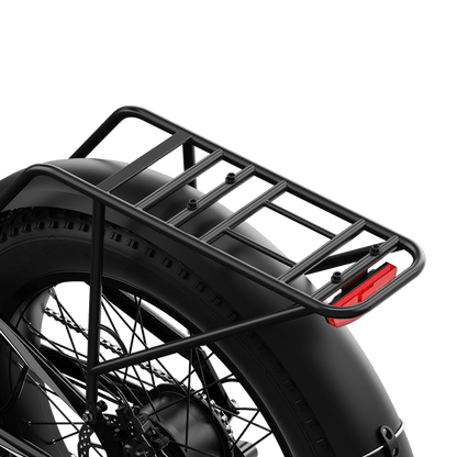 750W Electric Fat Tire Bike with 48V Battery, Hydraulic Disc Brakes & Front Basket