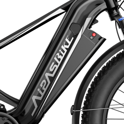750W Electric Fat Tire Bike with 48V Battery, Hydraulic Disc Brakes & Front Basket