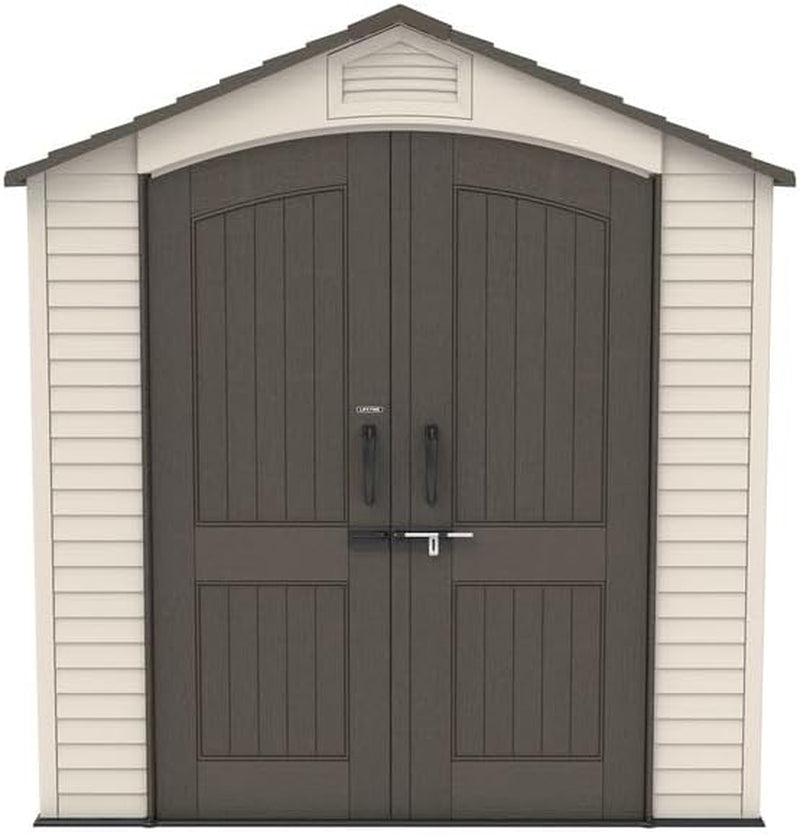 7 × 12 Ft Outdoor Storage Shed – Dual-Wall HDPE Construction with Steel Reinforcement