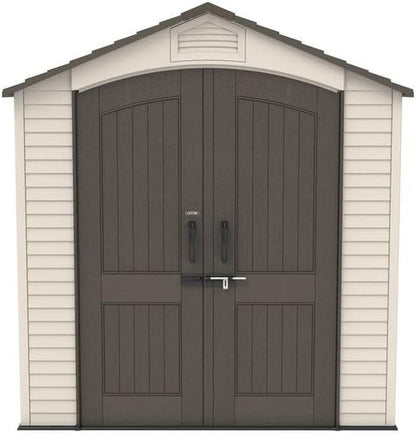 7 × 12 Ft Outdoor Storage Shed – Dual-Wall HDPE Construction with Steel Reinforcement